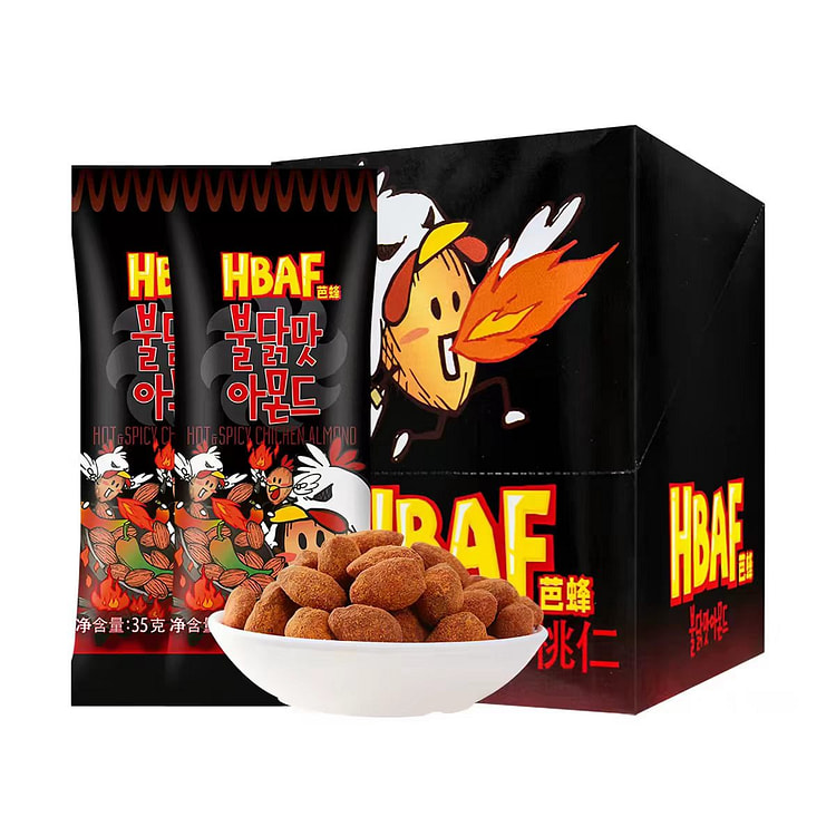 hbaf芭蜂韩式火鸡面味扁桃仁420g巴旦木坚果 420 克