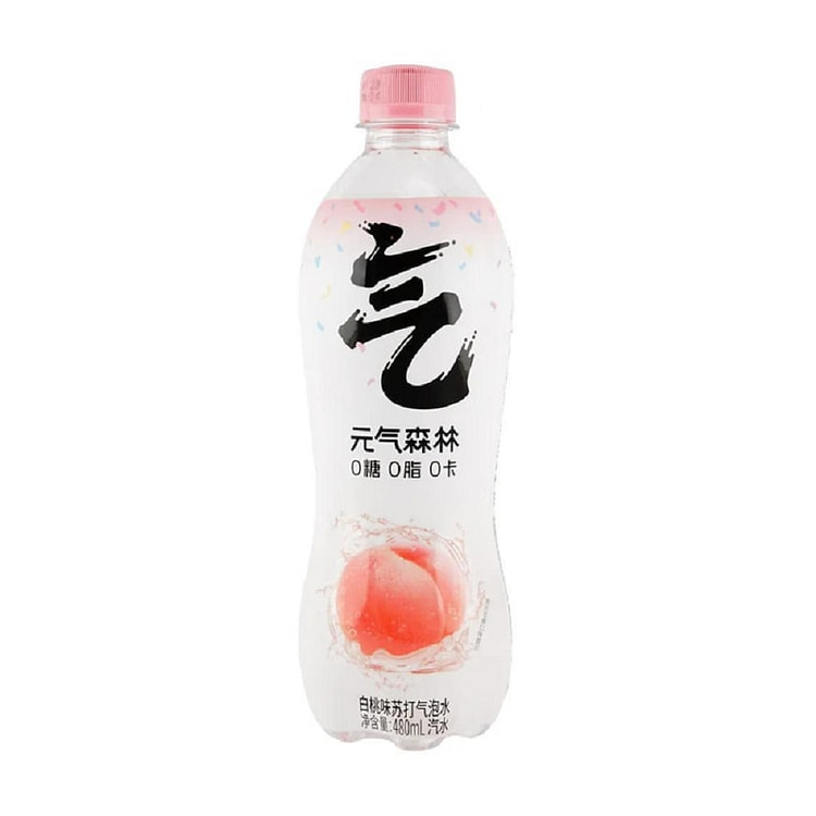 White Peach Soda Sparkling Water, 0 Sugar and 0 Calories Carbonated Water,1