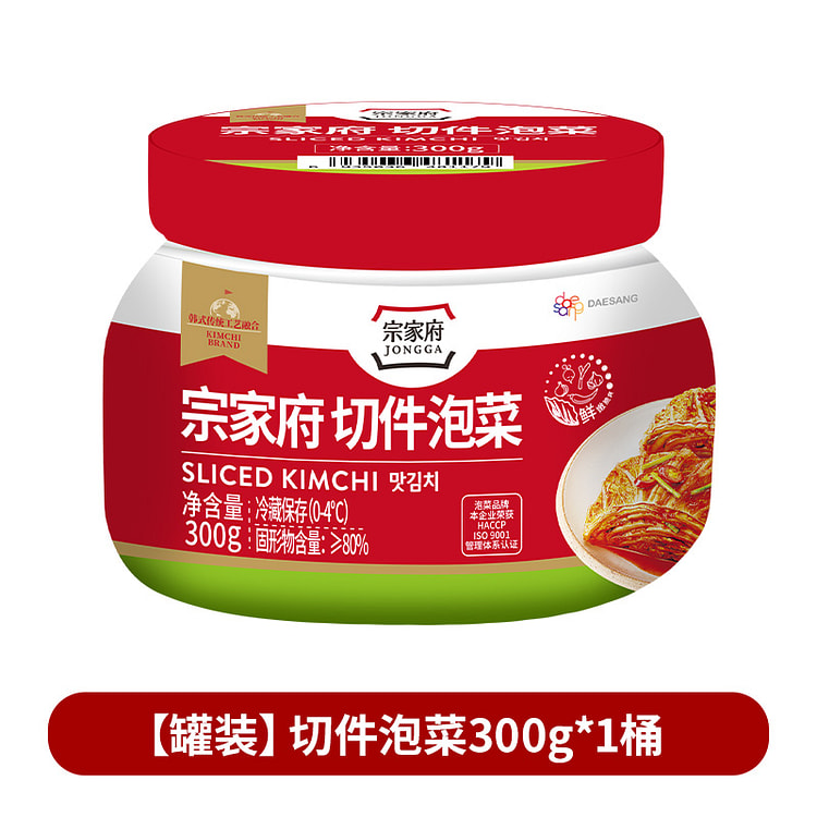 宗家府切件泡菜300g*1罐