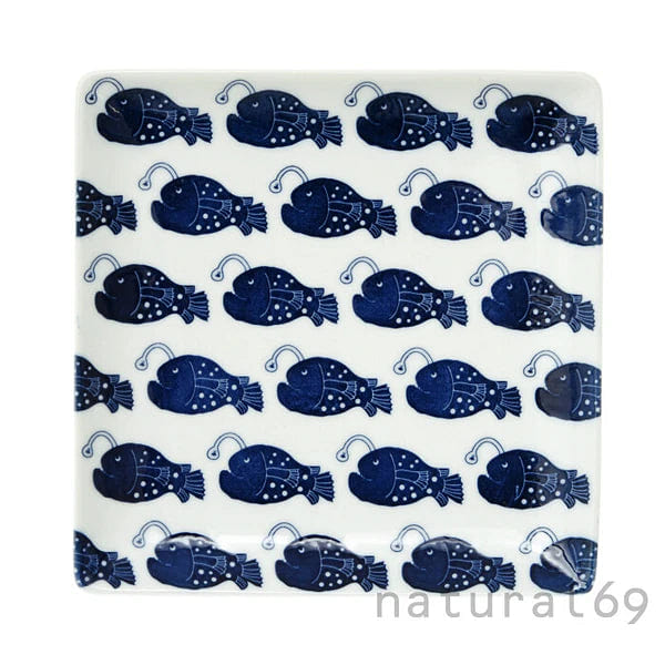 Natural69 Coco Marine x Janke Square Plate Family of Anglerfish 1 each