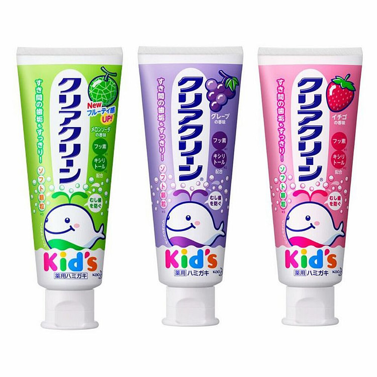 KAO Kids Toothpaste - Melon Soda+Grape+Strawberry 210 g