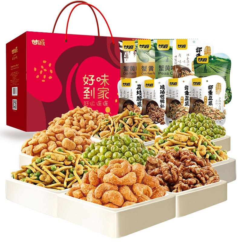 10 bags of delicious snacks Kam Yuan Good taste home casual snacks 1240 g