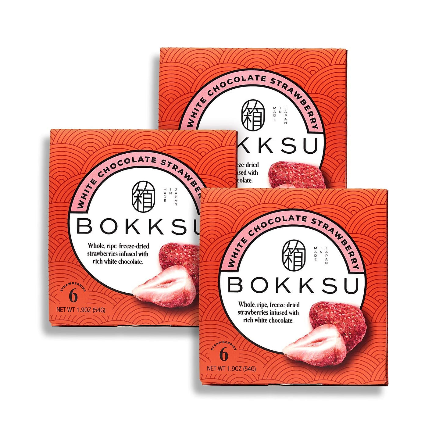 Bokksu White Strawberry 6-Piece Box (3-Pack) 1 each