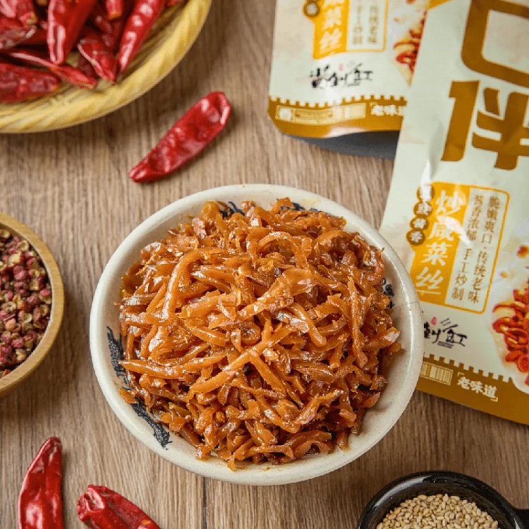 酱倒缸 淄博特色下酒菜炒咸菜丝口袋伴菜90g*1袋
