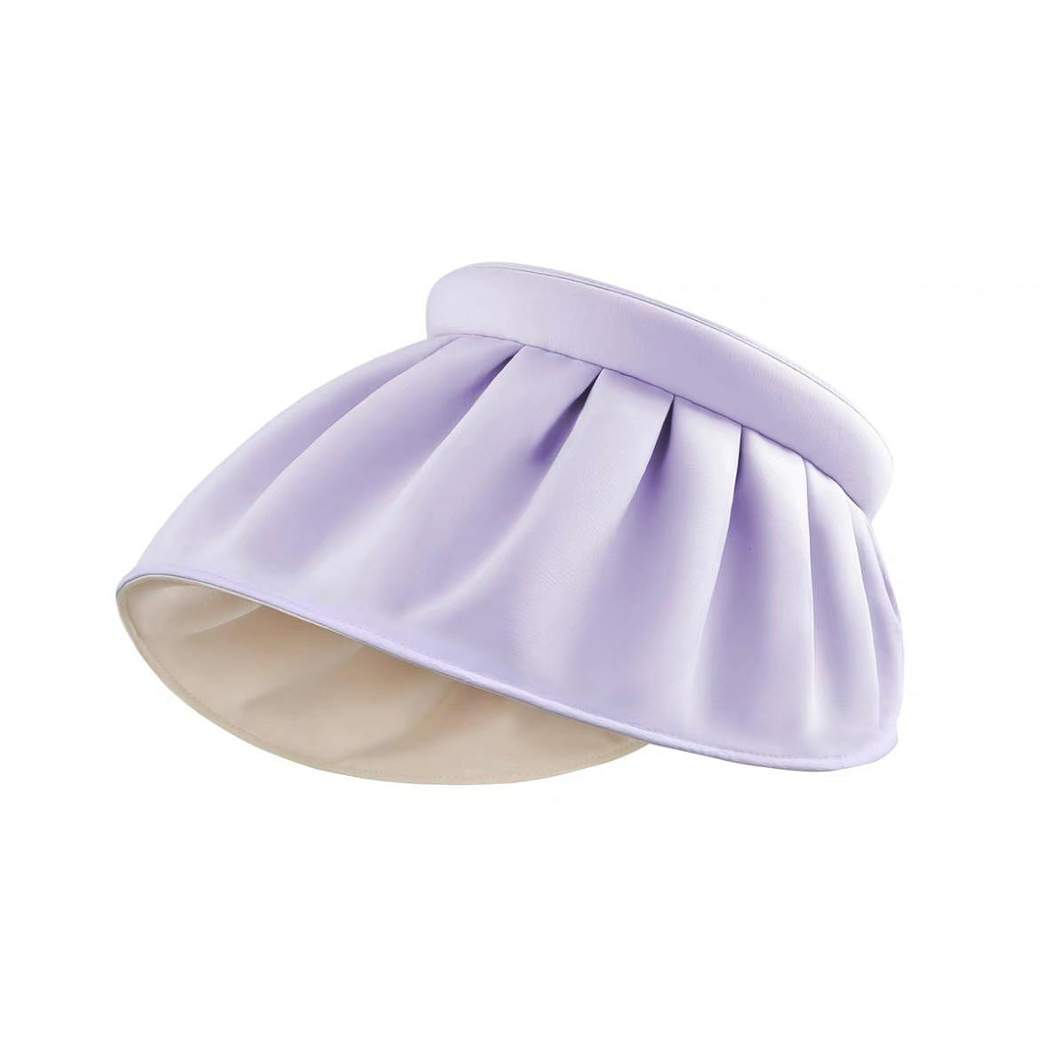 Defender Wide Brim Roll-up Sun Hat Sun Visor Purple 1 each