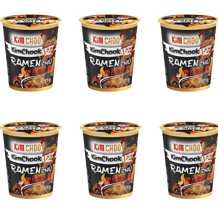 [ VIFON ] Kimchoo Spicy Noodles Cup 2.4oz combo 6 6 count