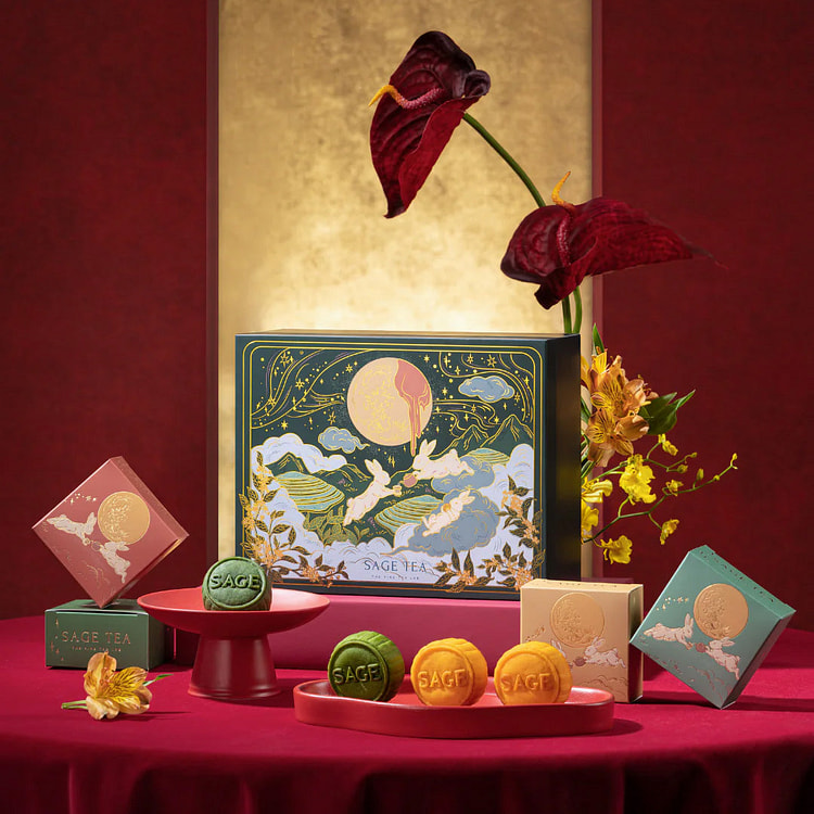 SAGE TEA Mooncake Giftbox Set 4s (Pre-order) 1 each