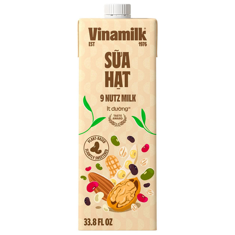 Vinamilk 9 Nutz Plant Milk - Single 33.8 fl.oz