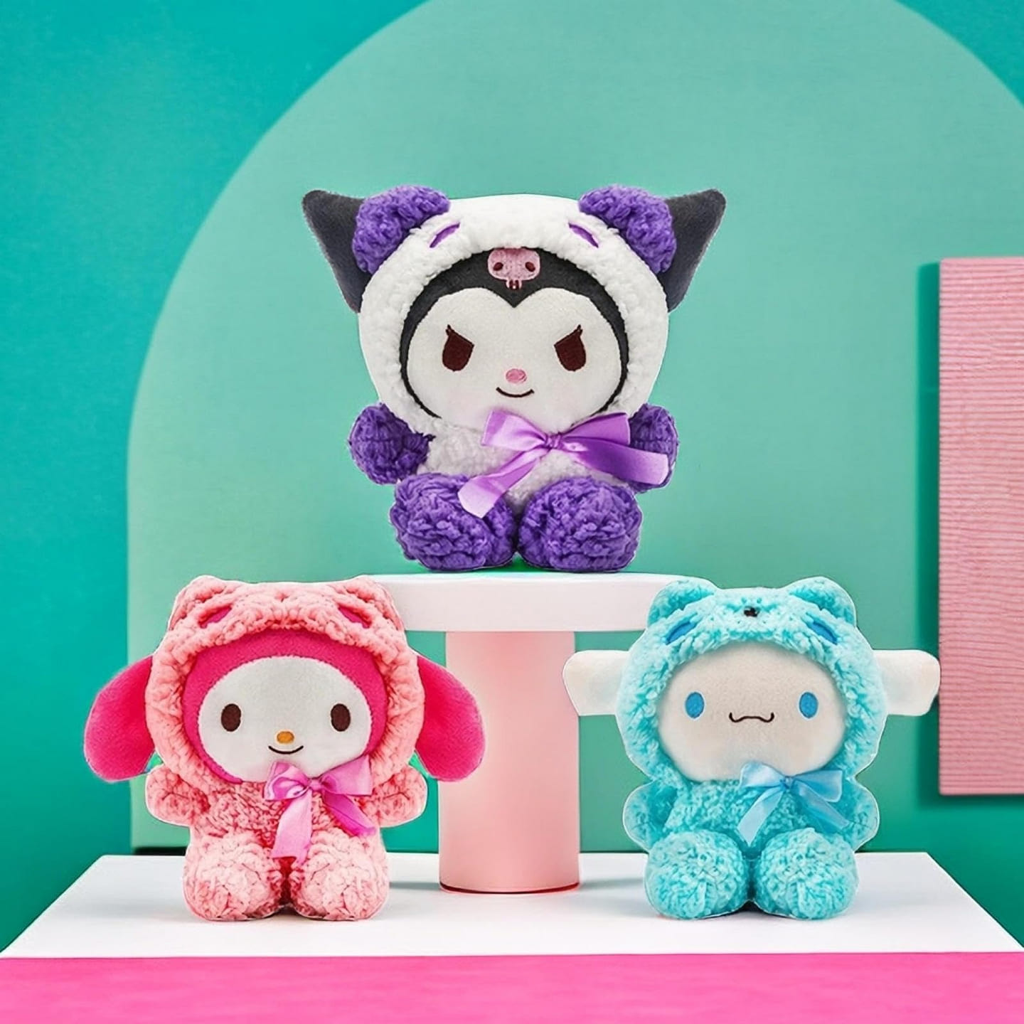 【 Cartoon Co branding 】 Kulomi Merlot and Yugui Dog Cartoon Plush Toys 3PCS 3 each