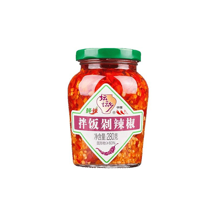 坛坛乡拌饭剁辣椒280g瓶装 280 克