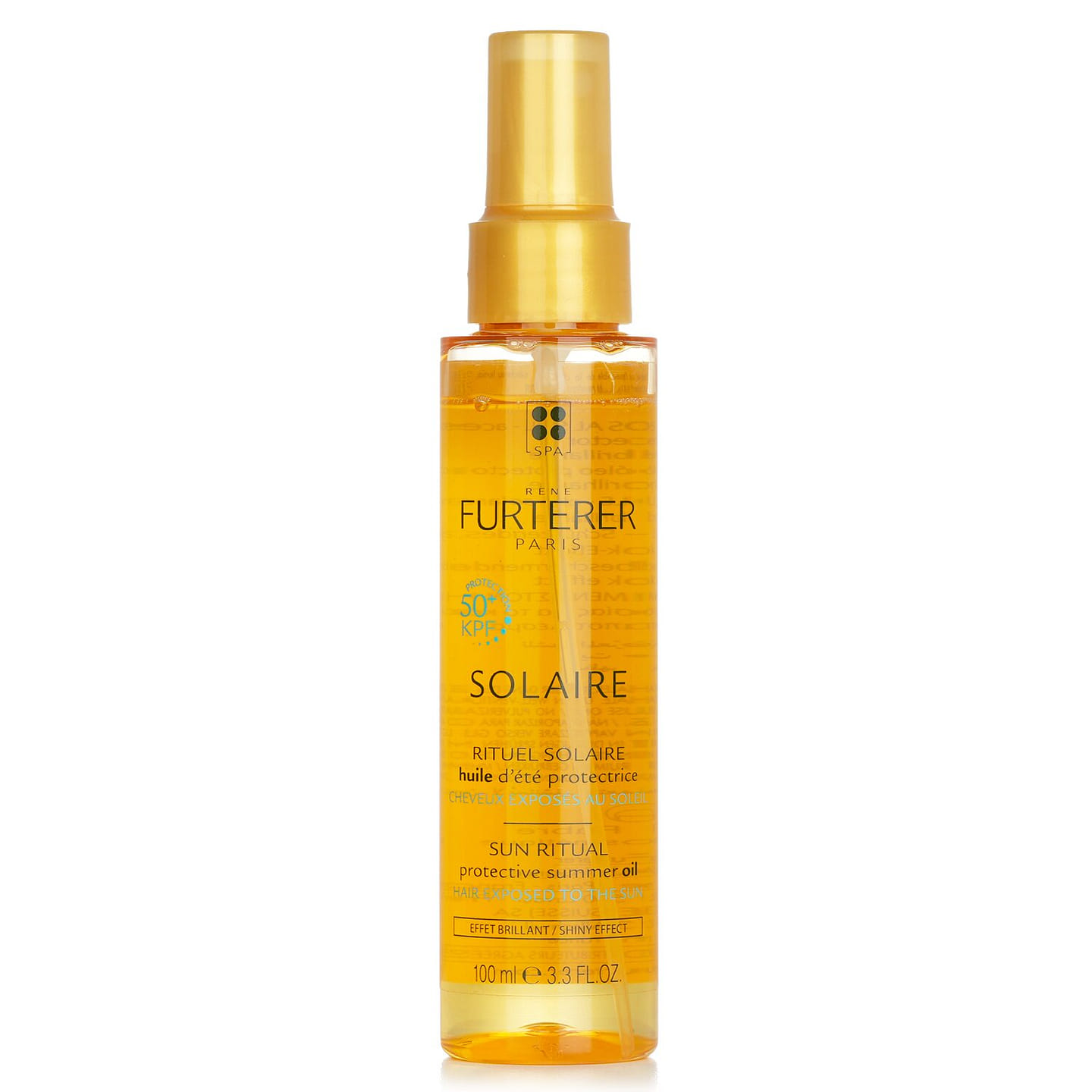 Rene Furterer Solaire Sun Ritual Protective Summer Oil – Shiny Effect (Hair Exposed To The Sun) 100ml/3.3oz 100 ml