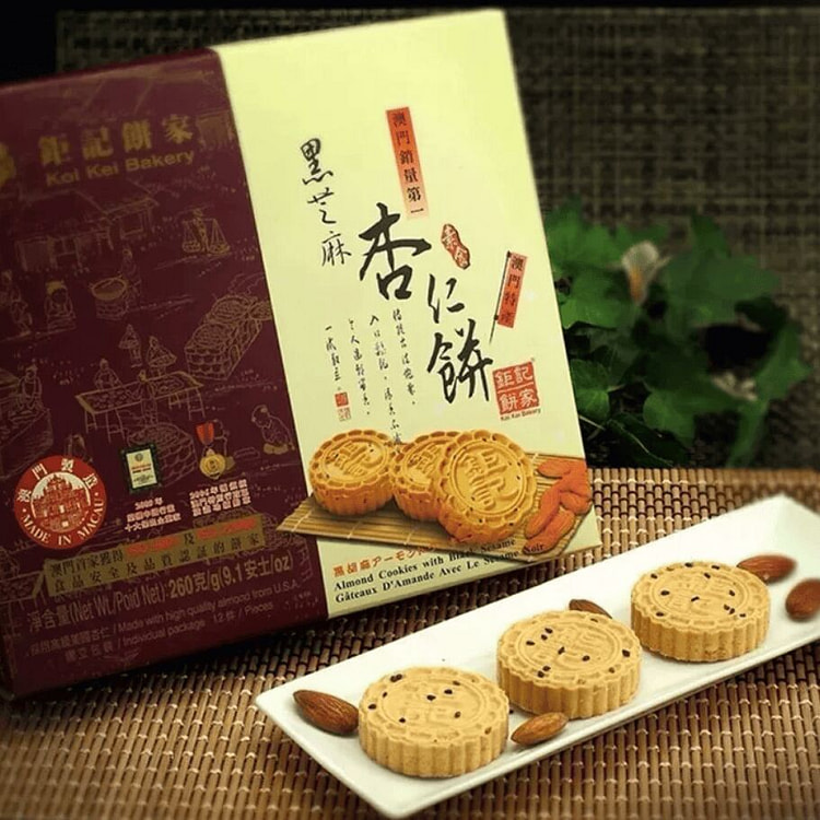 Koi Kei Bakery black sesame almond cookies 240g 240 g