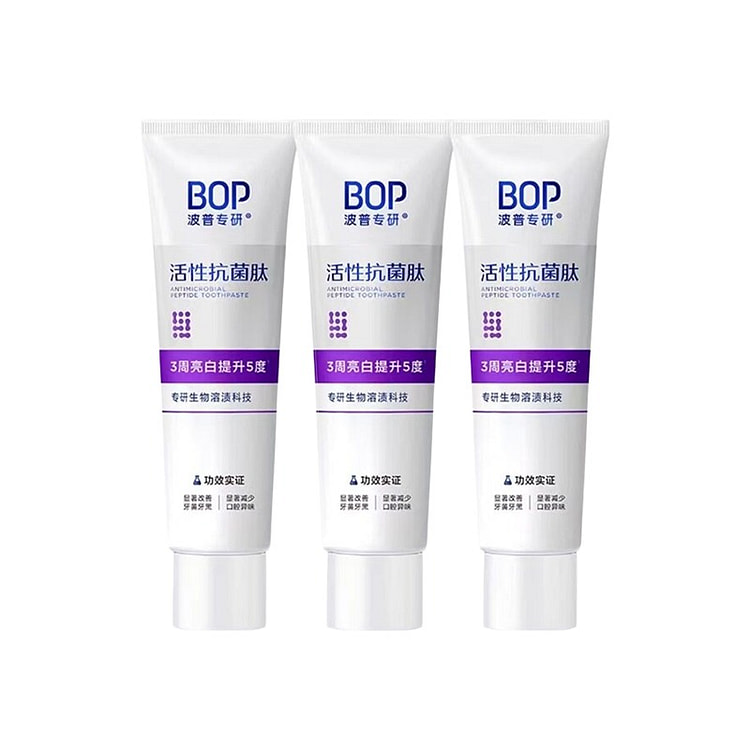 BOP Antibacterial Peptide Toothpaste 20g*3Pcs 120 g