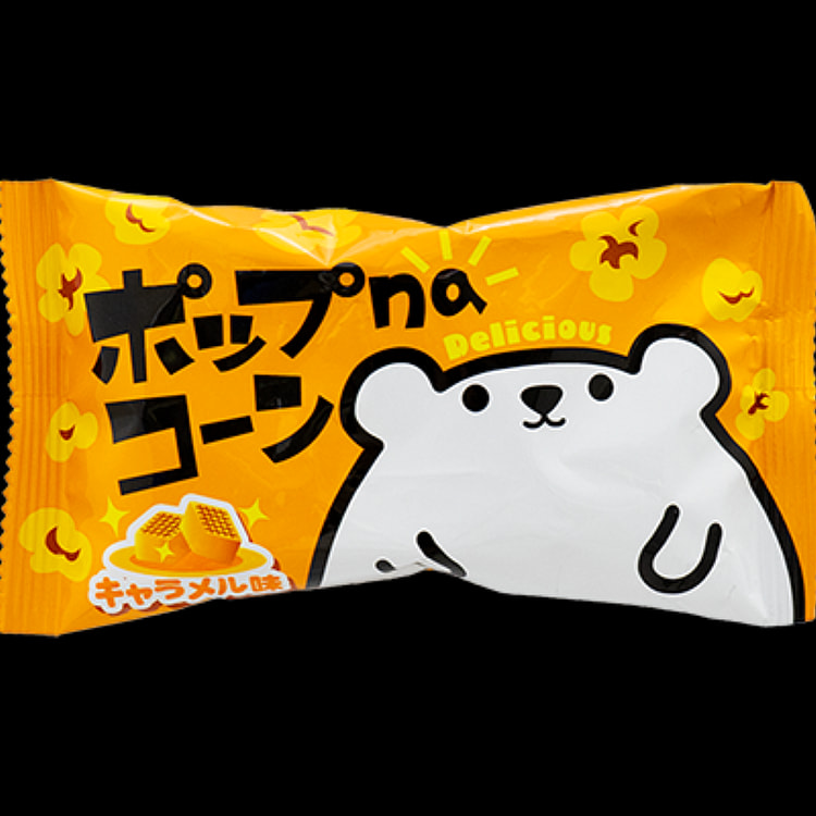 Shirokuma Popcorn Snack Caramel Flavor 18g