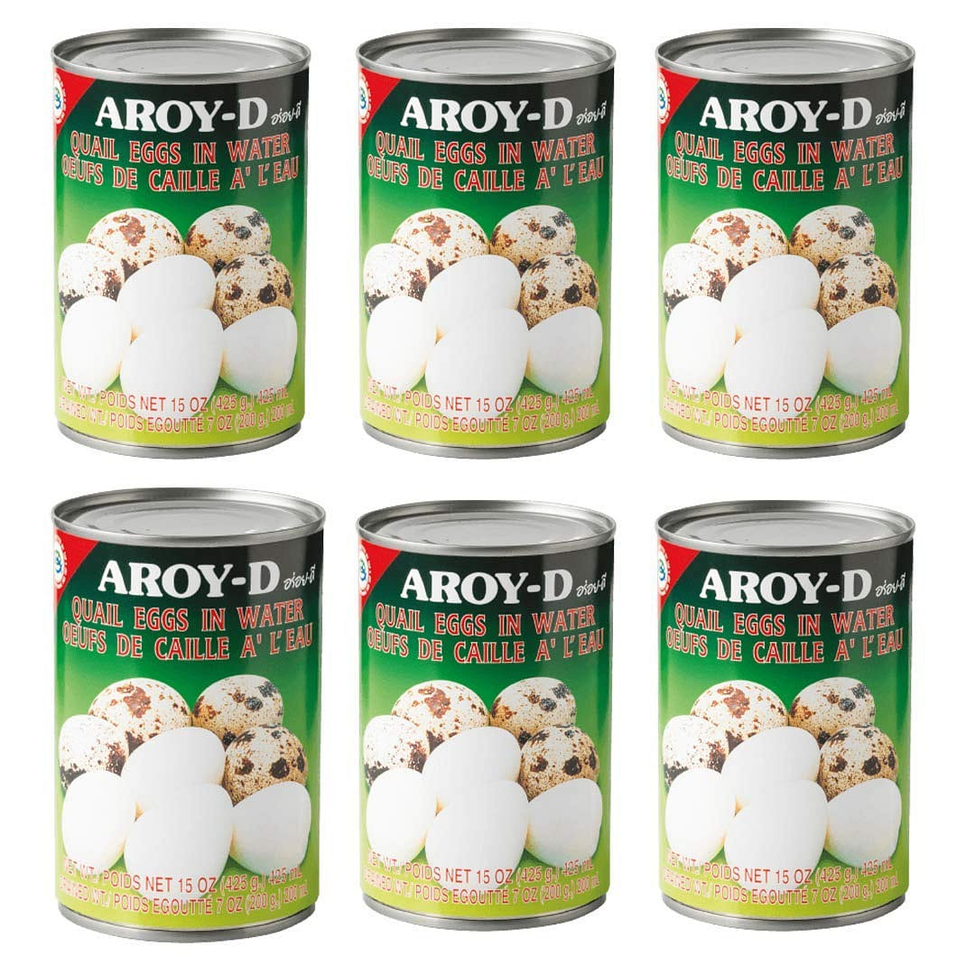 Aroy-D Quail Eggs 15 oz - Pack of 6 5.8 lb