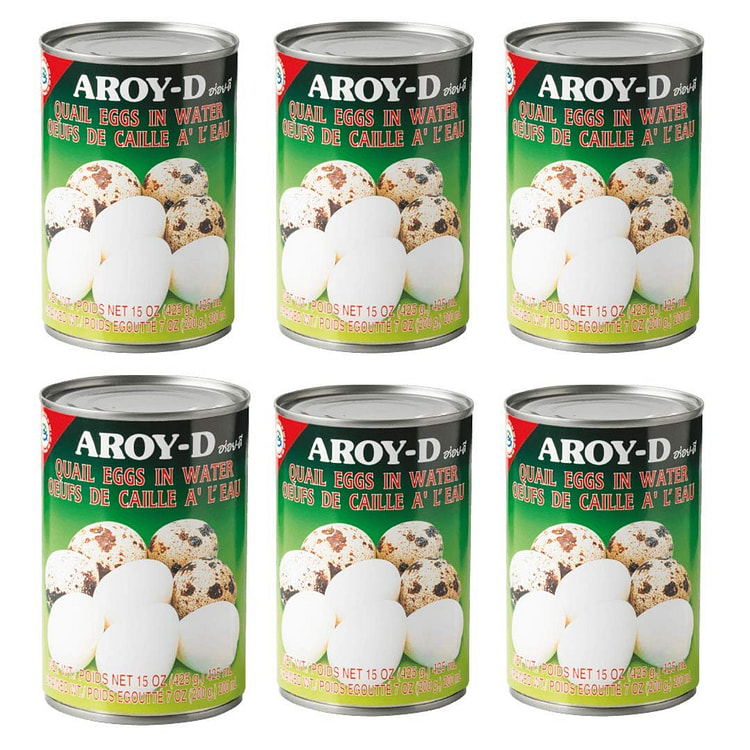 Aroy-D Quail Eggs 15 oz - Pack of 6