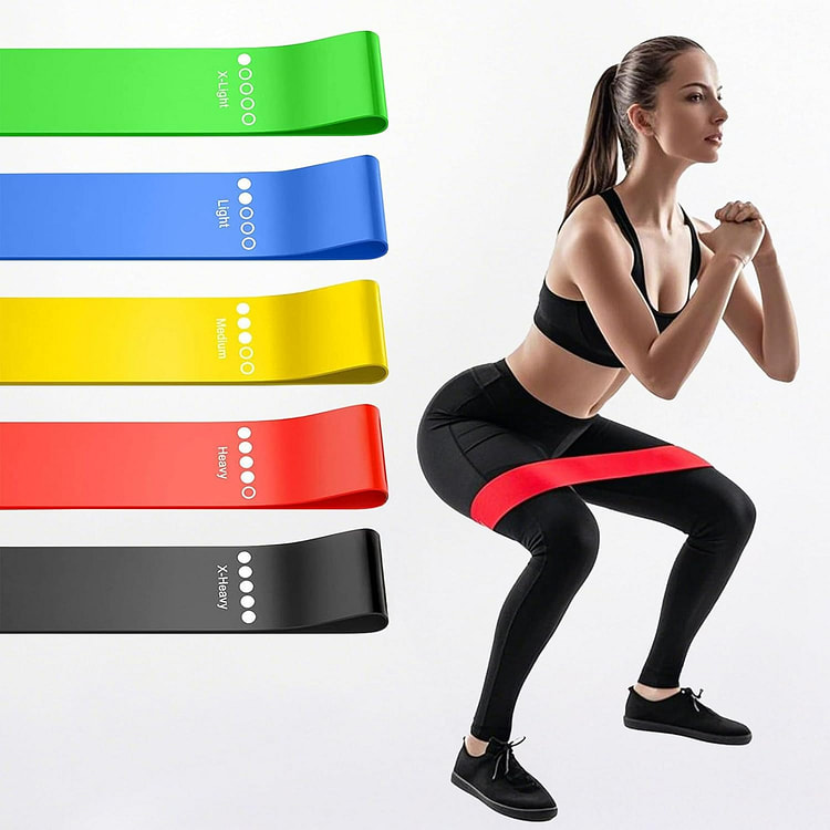 Resistance strap set with 5 leg sports straps 5 count
