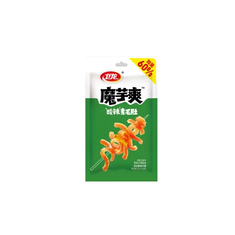 卫龙魔芋爽素毛肚辣条解馋小零食酸辣味80g*1 80 克