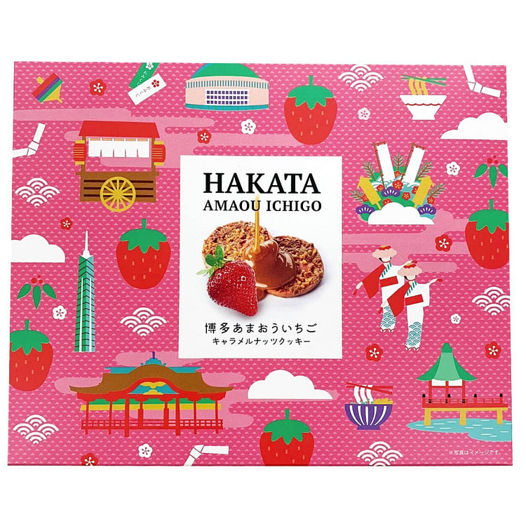 Amaou 草莓焦糖坚果饼干 12 枚