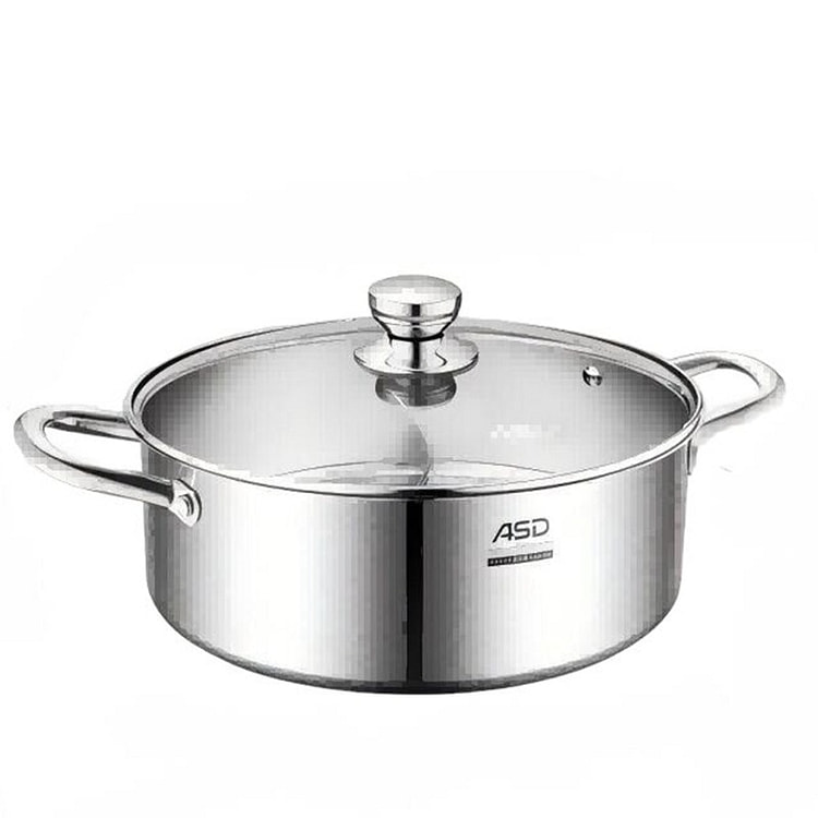 ASD 28cm 304 Stainless Steel Dual-Compartment Hot
