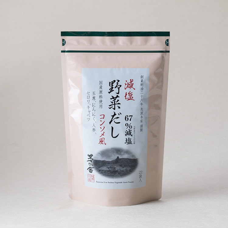 茅乃舎《减盐》蔬菜高汤 (8g × 22袋入)