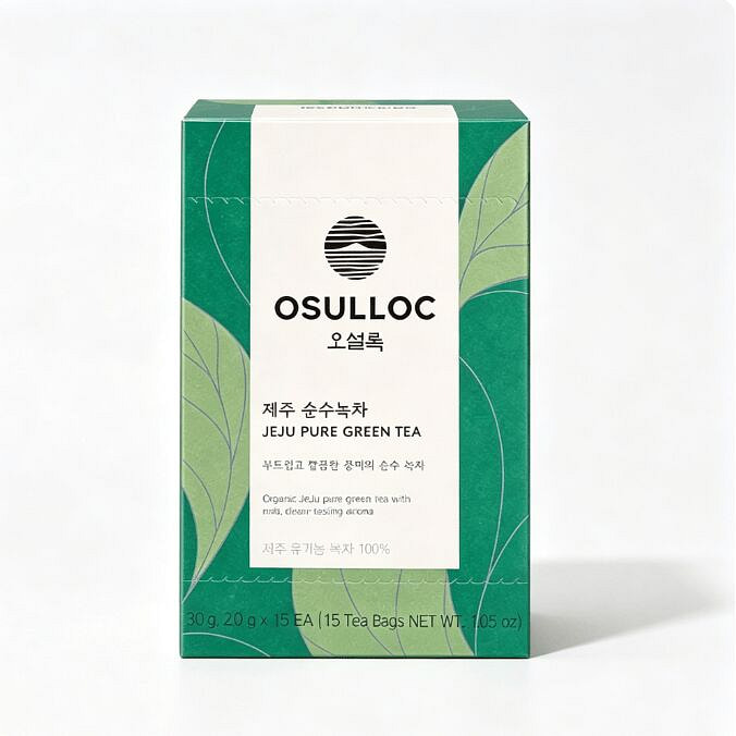 OSULLOC Jeju Pure Green Tea 15 Tea Bags 1 each