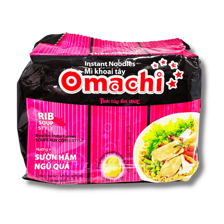Omachi Instant Noodles Rib Soup Style 1 case