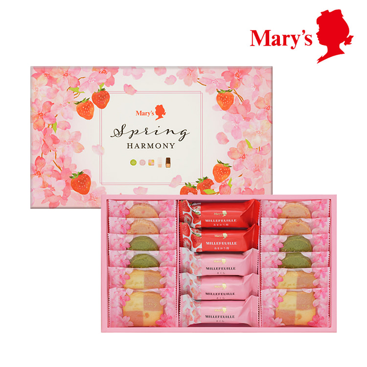 Mary's Millefeuille & Cookie Sakura Gift Box 17pc