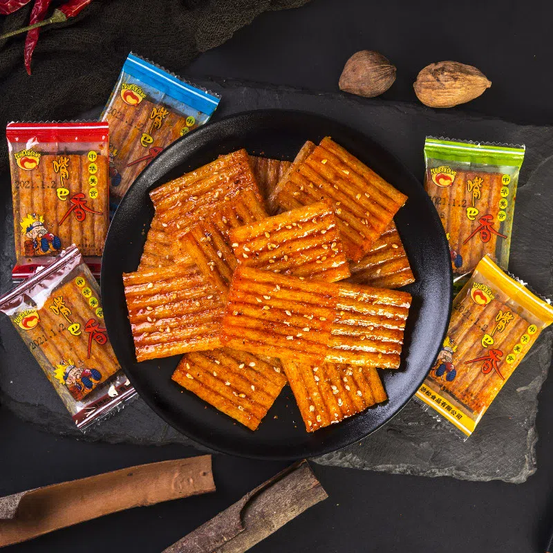 Mouth spicy spicy spicy strip snacks 5g*10 packs 50 g
