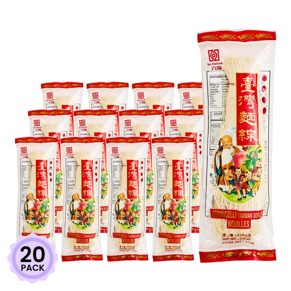 Get Six Fortune Taiwan Somen 210 g*20 pack Delivered | Weee! Asian