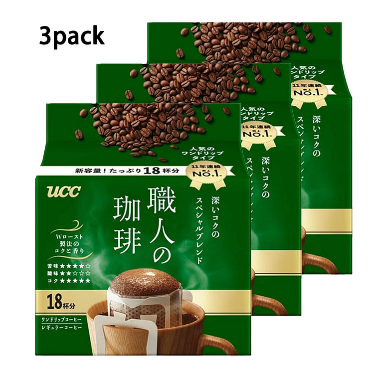 UCC Craftsman One Drip Coffee 3 Pack BB 10/31/25