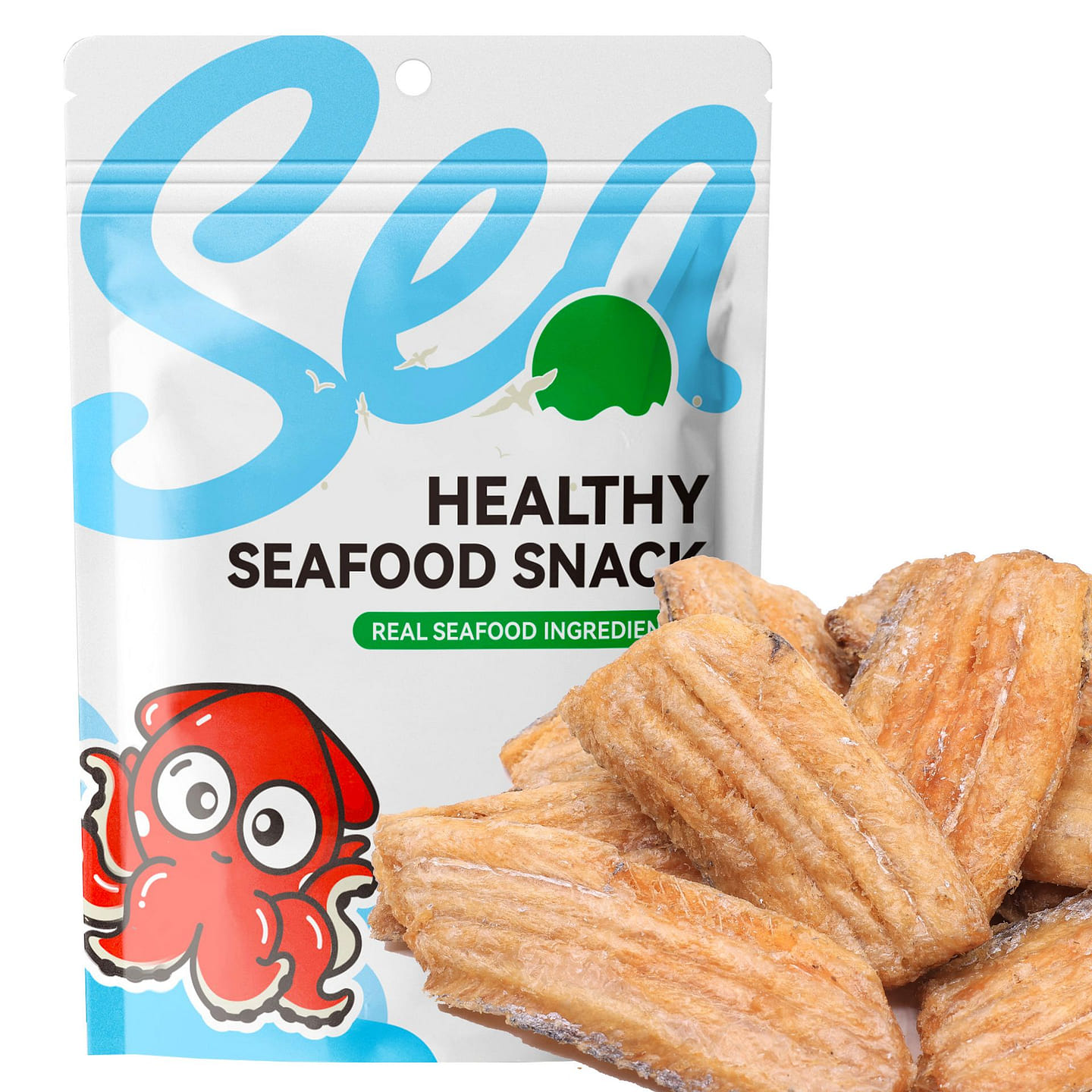 Sea Fortune 香酥带鱼海鲜零食高蛋白海鲜 80 克