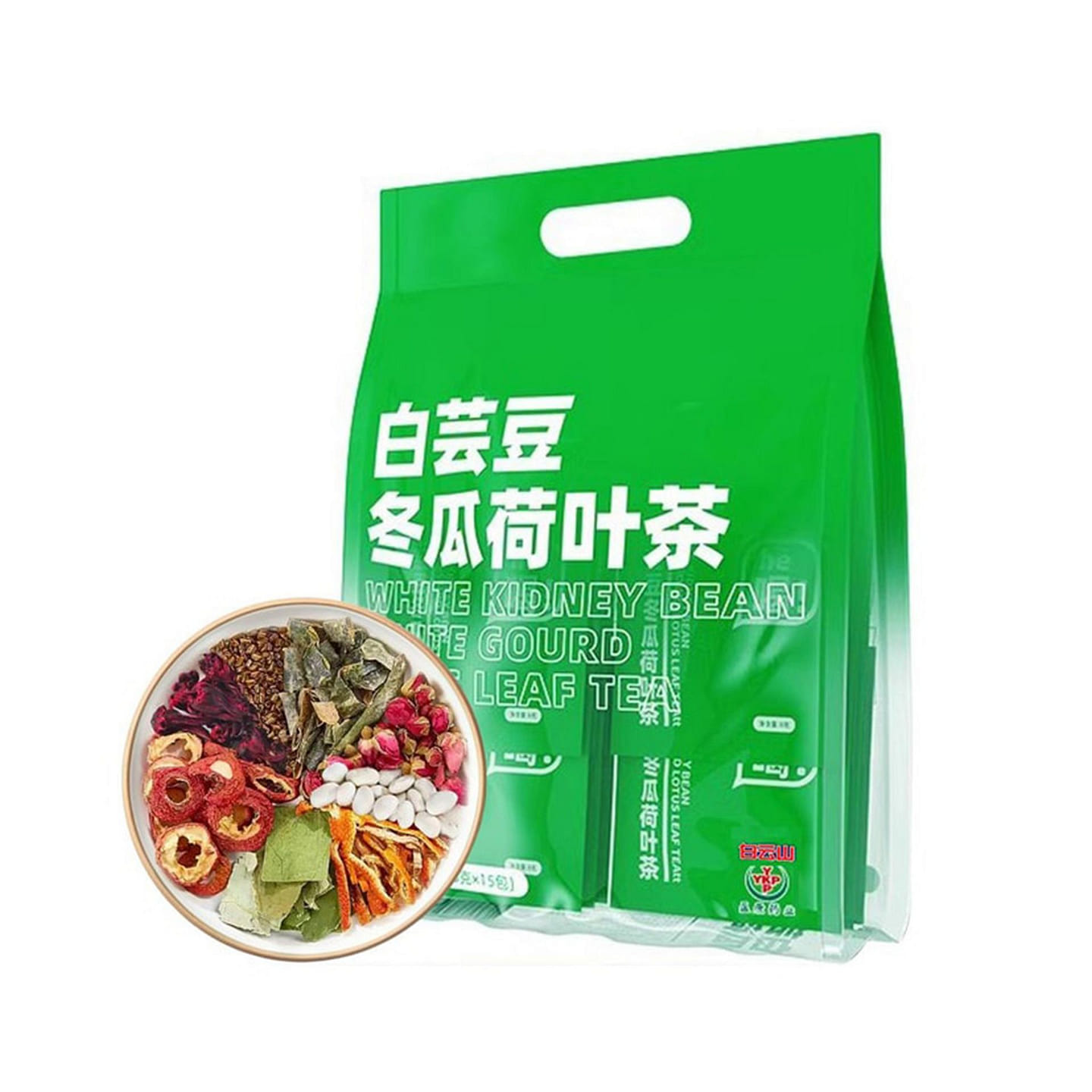 White kidney bean Wax gourd Lotus leaf tea Healthy 120 g