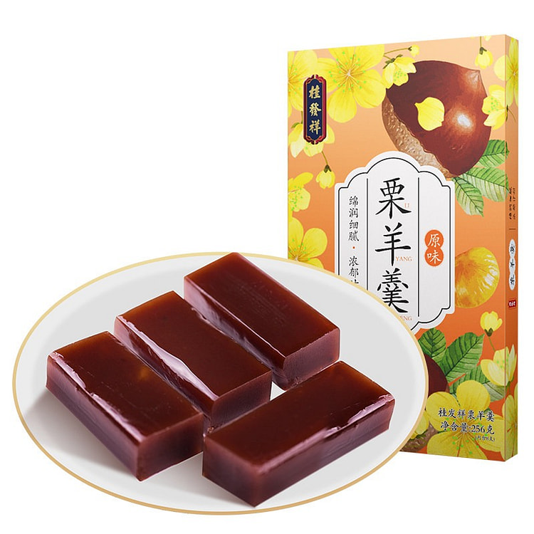 桂发祥十八街栗羊羹256g原味红豆栗子羹零食小吃 256 克
