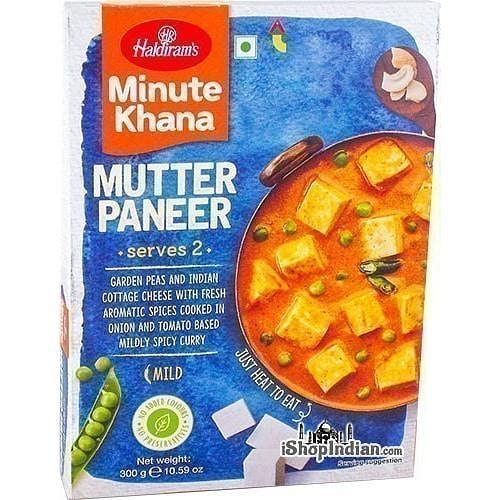 Haldiram’s Mutter Paneer – Minute Khana (Ready-to-Eat), 10.5 oz box 10.5 oz
