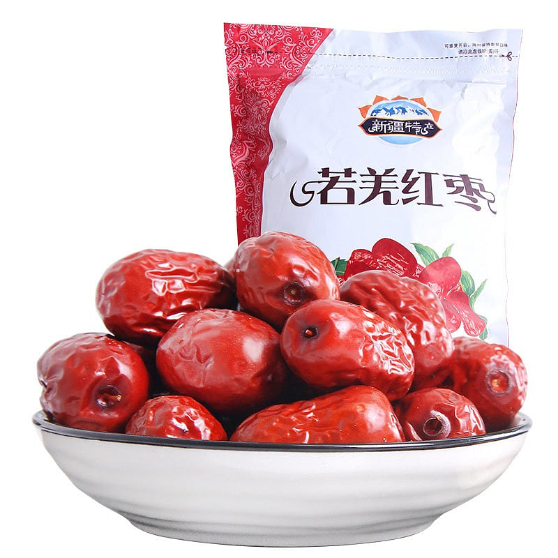 Red Jujube Ruoqiang Grey Jujube with Thin Skin, Small Core, Thick Meat 1000 g