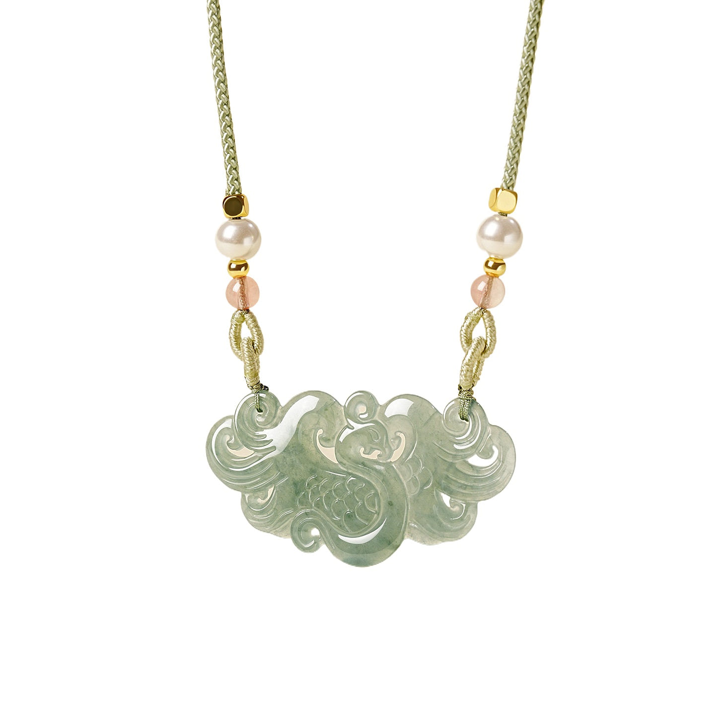 Jade And Jade Necklace Phoenix Pendant 24 * 43mm 1 box