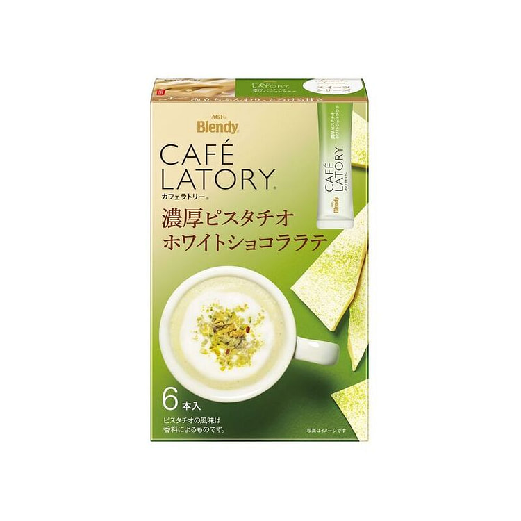 AGF cafe latory 开心果白巧拿铁6条
