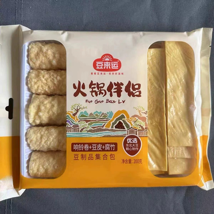 豆来运火锅伴侣 响铃卷+豆皮+腐竹200g*1袋
