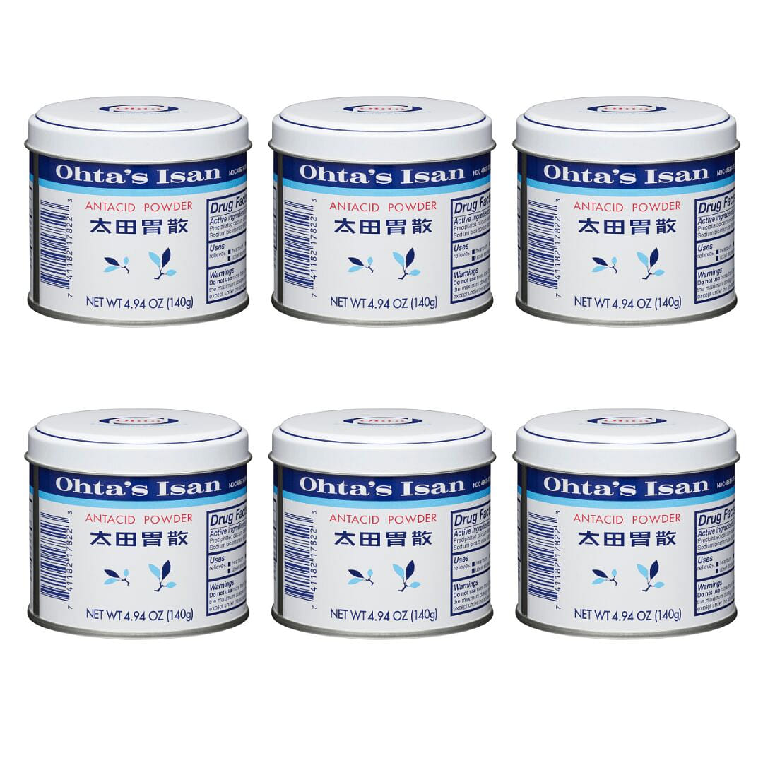 Ohta's Isan Antacid Powder Large Can 6 Bundle 140 g*6 cans
