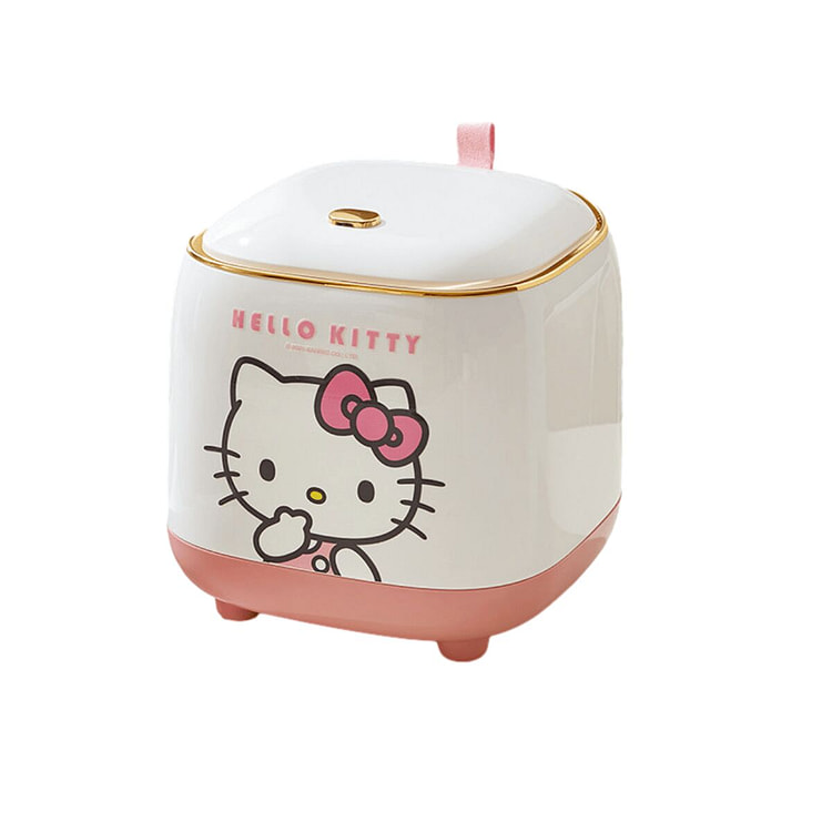 Desktop Mini Trash Can 1.5L Press-type-Hello Kitty 1 count