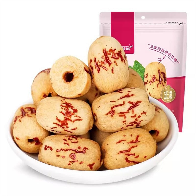 Peeled and Pitted Red Dates No Wash Shelled Peeled Dates Baby 120g/bag 120 g