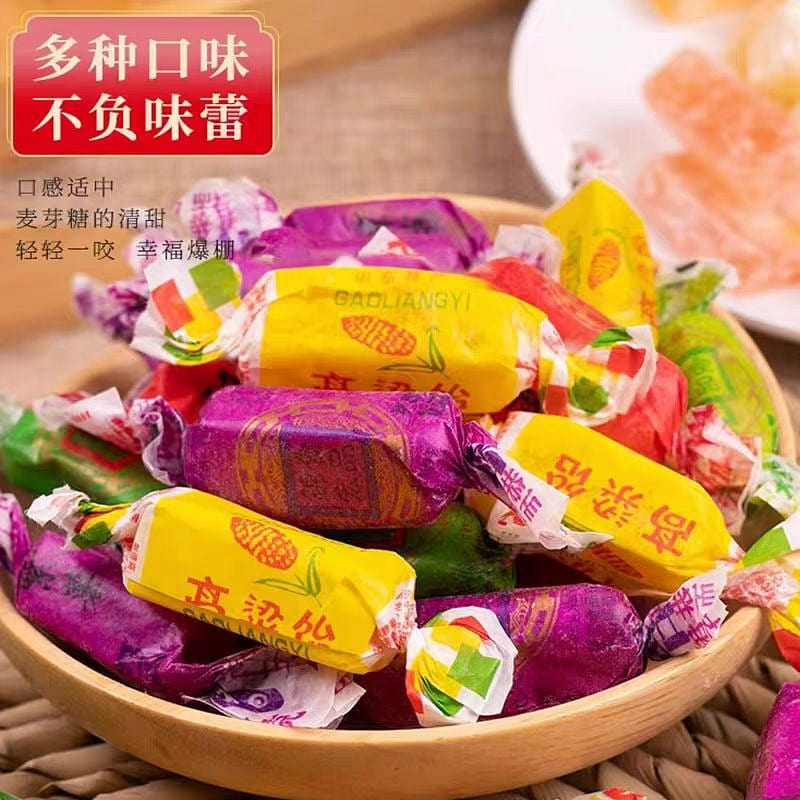 New Year Joy Mixed Flavor Sorghum Candy 500g*1 Bag 500 g