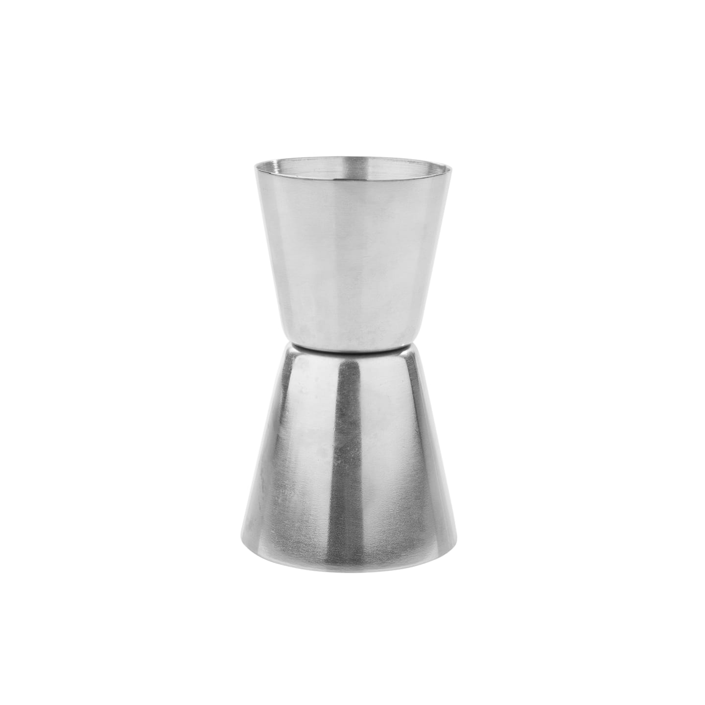 True Dual Double Jigger- Stainless Steel Bar Cocktail Measuring Jigger, Bartender Accessory, Alcohol Measuring Tool, Holds 0.75 oz & 1 oz, Set of 1, Silver 1 each