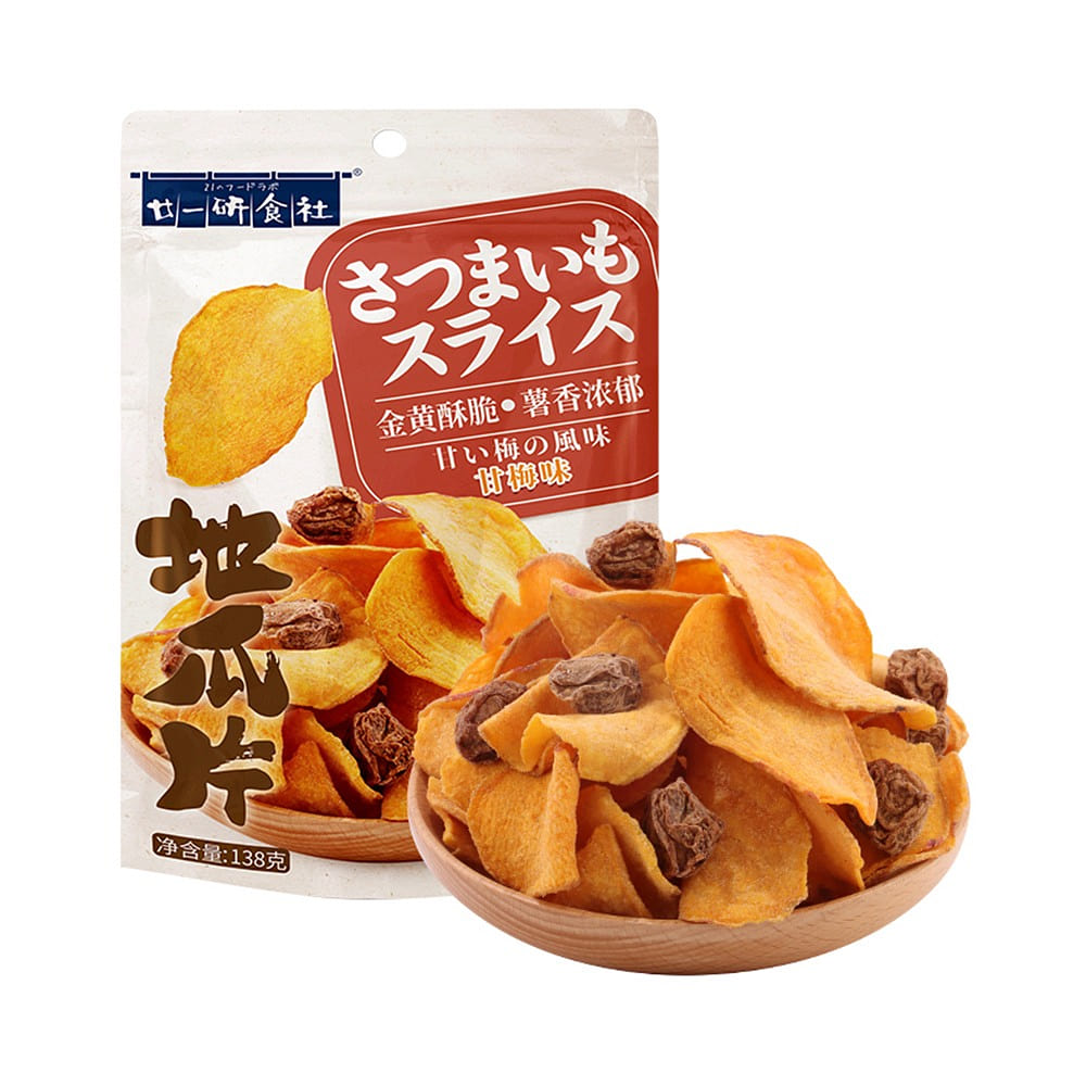 Nianyiyan Sweet potato chips (plum flavor) 138 g