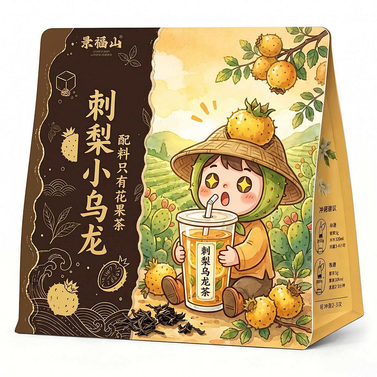 Jingfu Mountain Prickly Pear Oolong Tea 100g 100 g
