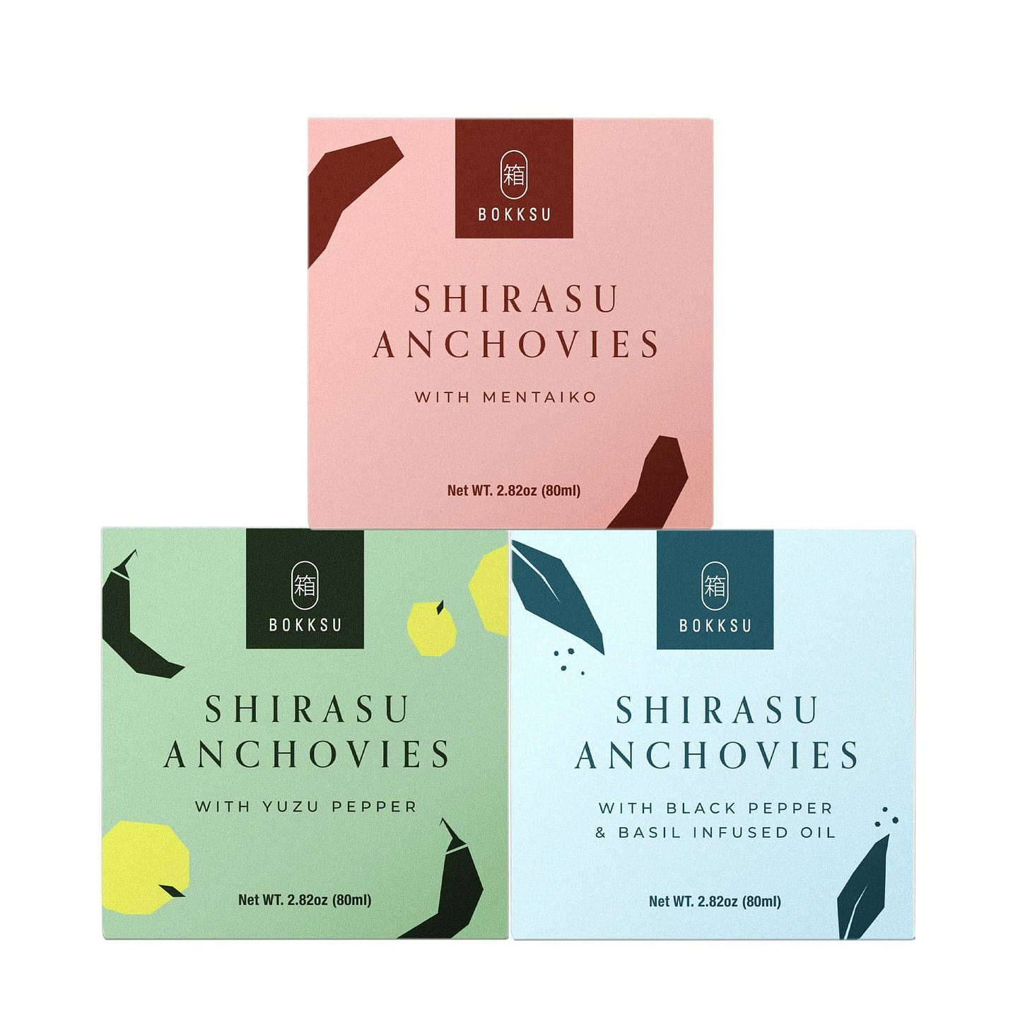 Tinned Shirasu Anchovies Variety Pack (3-Pack) 1 each