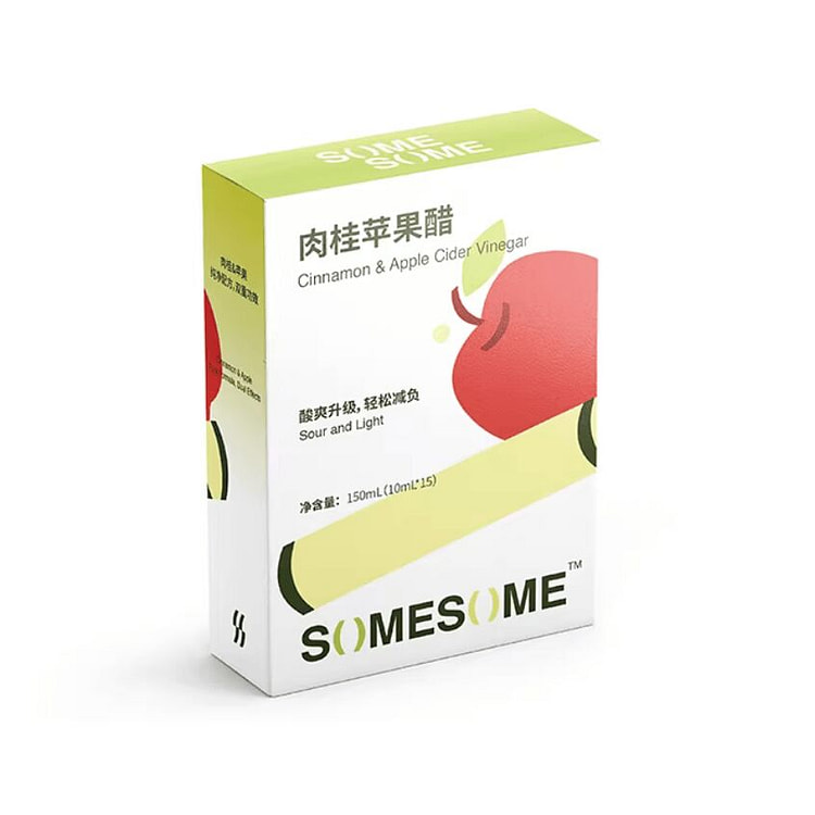 SOMESOME肉桂苹果醋小绿盒 酸度升级15条 1 盒