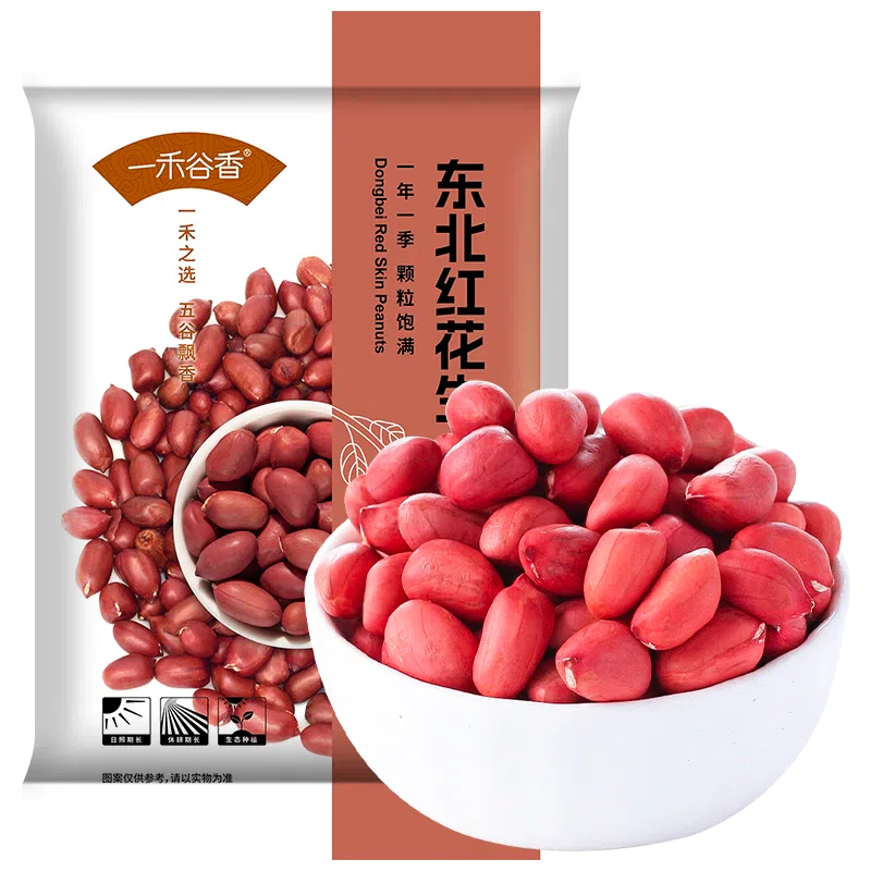 Yihe Valley Fragrant Red Peanuts 500g * 1 bag 500 g