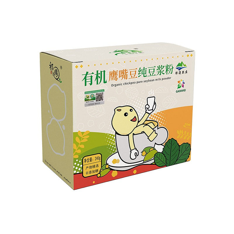 祁连农庄有机鹰嘴豆粉熟即食原味纯豆浆粉养生早餐冲饮 240 克